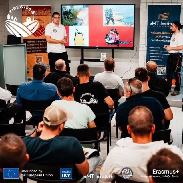 🔥Το FIREWISE πραγματοποίησε το πρώτο του Workshop Πυρασφάλειας στη Ξάνθη, προσφέροντας στους αγρότες και κτηνοτρόφους πολύτιμες γνώσεις και πρακτικές δεξιότητες για την πρόληψη και διαχείριση πυρκαγιών.👨🌾 Τι έμαθαν οι συμμετέχοντες:✅ Αναγνώριση κινδύνων πυρκαγιάς στο αγρόκτημα.✅ Διαχείριση βλάστησης για μείωση του κινδύνου.✅ Έγκαιρη ανίχνευση και αναφορά πυρκαγιών.✅ Ανάπτυξη σχεδίου δράσης έκτακτης ανάγκης.✅ Χρήση πυροσβεστικού εξοπλισμού.✅ Βασικές γνώσεις πρώτων βοηθειών.🚒 Το Workshop συνδύασε θεωρία και πράξη, με επιδείξεις πεδίου από εξειδικευμένους επαγγελματίες, ενισχύοντας την ετοιμότητα των συμμετεχόντων απέναντι στις προκλήσεις.🙏 Ευχαριστούμε θερμά όλους όσοι συμμετείχαν και συνέβαλαν στην επιτυχία του Workshop. Μαζί, κάνουμε τις κοινότητές μας πιο ασφαλείς και ανθεκτικές.#FirewiseProject #ErasmusPlus #Πυροπροστασία #CommunityResilience #FarmersTraining #ClimateCrisis #FireSafety